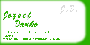 jozsef danko business card